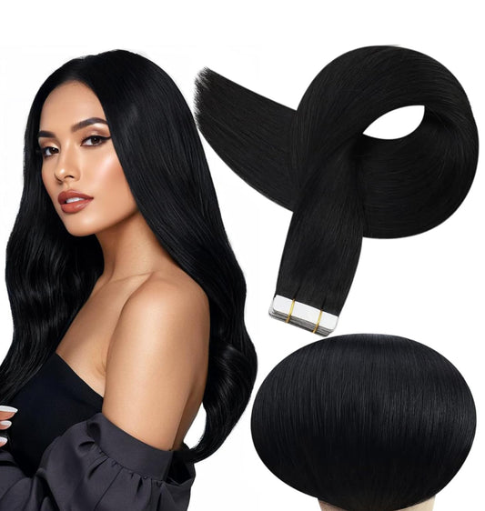 Extensiónes de Tape Negra #1 Paquete 50 gramos (1)